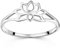 MATERIA Lotus Ring 925 Silber - Damen Lotusblume Sterlingsilber SR-57-62