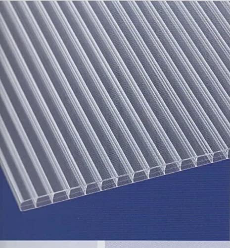 Polycarbonat Hohlkammerplatten - Stegplatten 16 mm - 3-fach Steg - hagelfest - UV - beständig ab 17,90 Euro/m² (bronce, 2000 x 1200 mm)