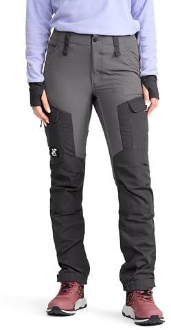RevolutionRace Damen RVRC GP Pants, Hose zum Wandern und für viele Outdoor-Aktivitäten, Grey, M