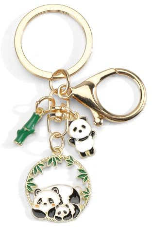 Panda Schlüsselanhänger Panda Bear Schlüsselanhänger Panda Geschenk für Bären Liebhaber