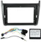 Marco de radio de coche de 9 pulgadas/Ajuste for VW Volkswagen Polo 5 Golf Passat GPS Kit de montaje en tablero Instalar panel Adaptador Cubierta Fascia Cable Canbus