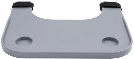 Wheelchair Table Tray Universal Removable Grey Tray with 110lbs Capacity & 2 Cup Holders Suitable for Elderly Disabled Care Fits Wheelchair Armrest of 15.75-19.69in