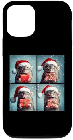 Cute Mouse Men Women Kids Christmas Mouse Case for iPhone 12/12 Pro