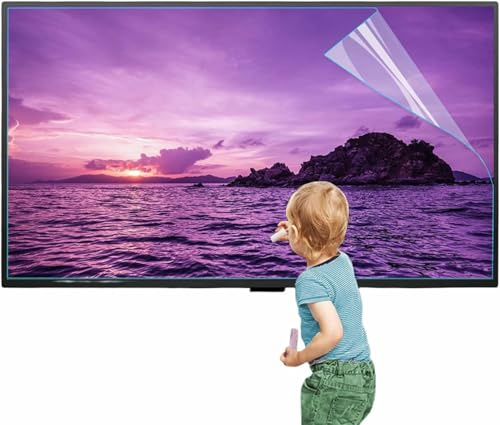 XDRGOOIUY Protector de Pantalla para TV de 55 Pulgadas, Filtro Antipolvo y antirreflejos/antirrayas para LCD, LED, OLED y QLED.