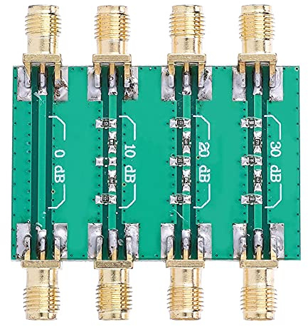 FTVOGUE RF Fast Dämpare, SMA Radiofrekvensdämpare Hona 50 Ohm DC Till 4.0GHz 10 20 30dB Nivåer, VSWR 1.20, 23dBm, för Kommunikationssystem för Laboratoriesignaltestning