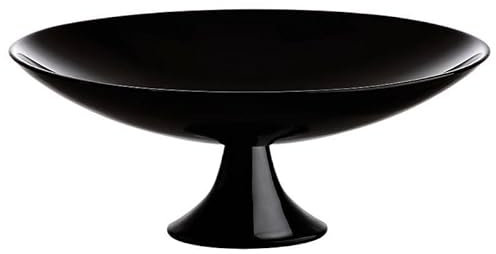 CRISTALICA Schale Obstschale Konfektschale Night Schwarz Glas 21 cm