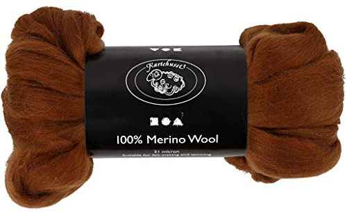 Merinowolle 21 my braun Südafrika 100g