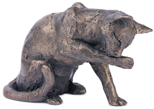 Paul Jenkins Bronzeskulptur, Katzen-Motiv