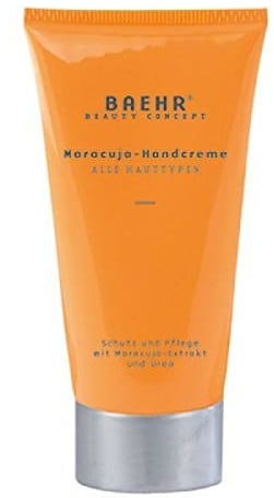 Baehr Handcreme Maracuja mit Passionsblumenöl und Urea, Schutz, und Pflege, 30 ml