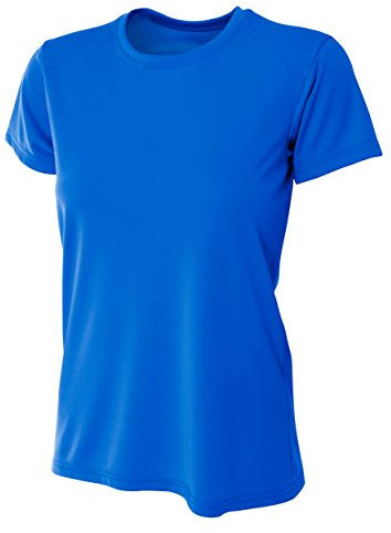 A4 Damen Kühlleistung Crew Short Sleeve Tee Größe L königsblau