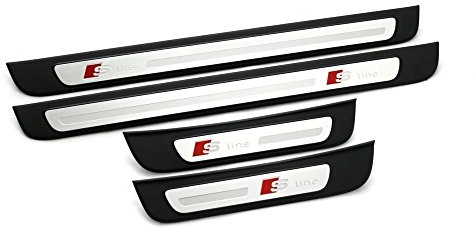 Original Audi Einstiegsleisten S-Line A4 S4 B8 8K Tuning Einstiege Alu