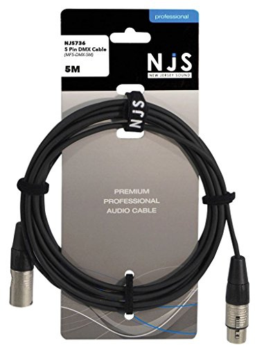 XLR to XLR 5 Pin DMX Cable 5m
