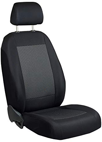 Zakschneider UNIMOG Fahrer Sitzbezug - Farbe Premium Schwarz-graue Dreiecke