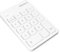 Macally Bluetooth Number Pad for Laptop, Apple, Mac, iMac, MacBook Pro/Air, Ipad, Windows PC, Tablet, or Desktop Computer - Rechargeable 18 Key Wireless Numeric Keypad - White Bluetooth 10 Key Numpad