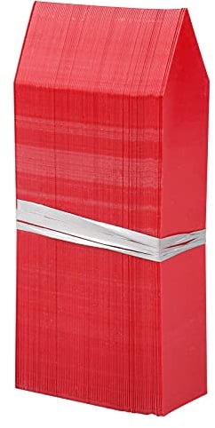 KINGLAKE 100Stk Pflanzschilder Rot Pflanzenstecker Kunststoff Gartenschilder Mit 1 Marker Zum Beschriften Wetterfest Pflanzen Etiketten Für Draussen,10x2CM