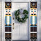 YUNSTK Nussknacker-Banner Weihnachtsdekoration, Outdoor-Weihnachtsdekoration, lebensgroßes Soldaten-Modell, , blaues für Haustür, Veranda, Garten, 1 Paar, 32 x 180 cm
