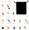15 Pieces Wine Glass Charms Markers Tags Identification, Beach Themed Drink Markers Charms for Stem Glasses, Wine Bachelorette Tasting Party Favors Decorations