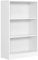 VASAGLE Bücherregal, 3-stöckiges Regal, offenes Aufbewahrungsregal, Standregal, 24 x 60 x 93 cm, für Wohnzimmer, Homeoffice, Esszimmer, wolkenweiß LBC105T14