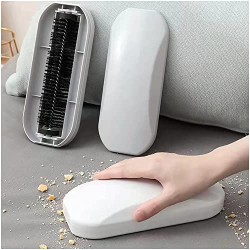 Weißer Teppichkehrer, TIANLIN Manuelle Krümelbürste, Tischbesen zum Reinigen von Krümeln, Sichtbare Reinigungskraft, Geeignet zum Reinigen von Krümeln, Haaren, Papierresten