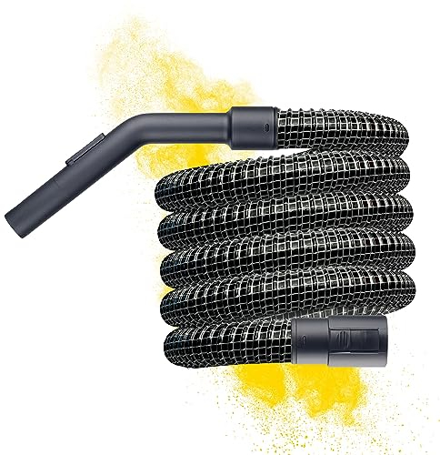 SAFE 'N CLEAN Saugschlauch 2-5m div. Längen für Kärcher Staubsauger Serie A WD WD1 WD2 WD3 WD4 WD5 WD6 WD7 SE DS mit DRAHTGEFLECHT, knickfest & trittsicher Ersatzschlauch Nass/Trockensauger - 5m