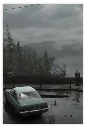 ALNILA Silent Hill 8 Leinwand-Poster, Schlafzimmer, Dekoration, Sport, Landschaft, Büro, Raumdekoration, Geschenk, ungerahmt, 30 x 45 cm