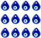 Pilikoll 12 Pcs Evil Eye Pendant Charm Blue Evil Eye Decor Hanging Turkish Glass Evil Eye Charm Evil Eye Glass Pendants Blue Eye Craft Beads for DIY Necklace, Bracelet
