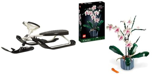 STIGA Snowracer Curve GT Rennrodel Lenkschlitten für Kinder und Erwachsene & Lego 10311 Icons Orchidee
