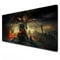 Odrys Elden Ring Mauspad, Gaming-Mauspad, rot, XXL-Mauspad, 900 x 400, Büro-Schreibtischmatte, groß, wasserdicht, rutschfest, 90 x 40 cm