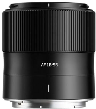 TTArtisan AF56 mm F1.8 Autofokus AF Objektiv mit Metallgehäuse, kompatibel mit Nikon Z-Halterung, Schwarz