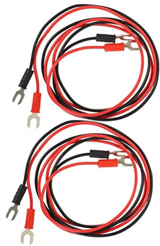 JEWEDECO 4pcs Phonograph Turntable Ground Wire Copper Insulation Test for Reducing Hum Compatibility Receivers Amplifiers Audio Connection