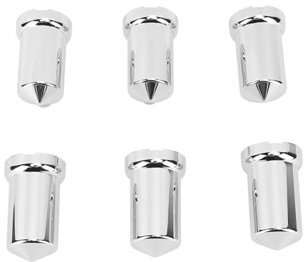 Capuchons d'écrou à Oreilles de 33 Mm, Capuchons d'écrou à Oreilles Universels en Plastique chromé Résistant à la Corrosion et Antirouille pour Camions, Remorques, Véhicules