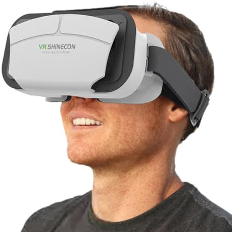 Phone VR Headset - VR Virtual Reality Headset, Adjustable VR Headset for Adults Watching | Compatible, Comfortable VR Glasses/Glasses, Suitable for All Smartphones with 4.5-7.0 Z