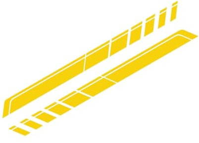 KJJjQf Car Body Side Stickers,for Ford F Series F150 250 350,Stripe Side Skirt Decal Stickers Body Modification Accessories,D-Yellow