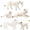Hemore Löwen Figur 5pcs künstliche realistische Löwen Statue 5 Löwen Figur umfasst männliche, weibliche und Jungen dekorativen Löwen Spielzeug, Tierspielzeug, Löwenstatue