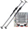 MegLob 2-Pack-Frachtbar Für LKW-Bett, Ratsche-Frachtbar Für Pickup, Rutschflallbettteiler, Schwere Stahlladungsstabilisator, Easy-Setup-LKW-Frachtbar, Verstellbare Frachtstange