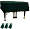 HBDSMLPL Piano Covers, Light Luxury Soft and Premium Surface Piano Covers with Frills Keyboards Piano Cover Upright Piano Cover,Green-230cm