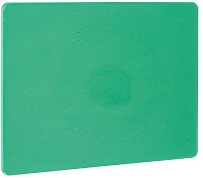 HENDI Planche à découper, HACCP, les deux côtés sont lisses et utilisables, minimise l'émoussement des couteaux, 450x300x(H)10mm, plastique LPDE, vert