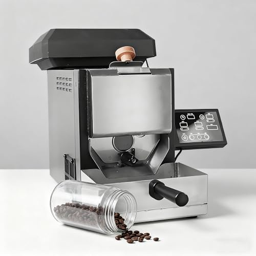 GESAIDES Tostatrice per Chicchi di caffè Professionale, Tostatrice per Chicchi di caffè Elettrica a Tamburo da 300g, Tostatrice per Chicchi di caffè per Uso Domestico e Commerciale