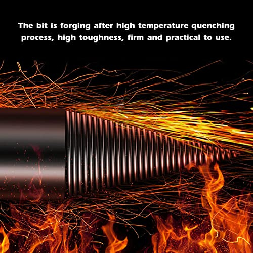 Aumotop Wood Splitting Drill Bit Durable High Hardness Electric Firewood Chopper for Timber Breaking for Woodworkers Steel 42mm 1pc (#4)