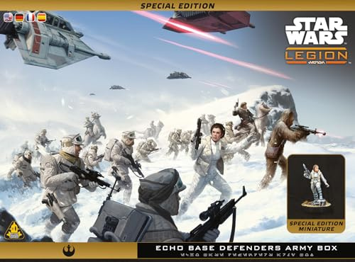 Asmodee, Star Wars: Legion – Echo Base Defenders Army Box, Tabletop-Erw. | Taktisches Miniaturspiel im Star Wars‑Universum für 2 Spieler, 120-180 Minuten, Strategiespiel ab 14 Jahren, Mehrsprachig