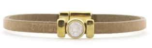 QOSS Armband ISABEL gold taupe creme