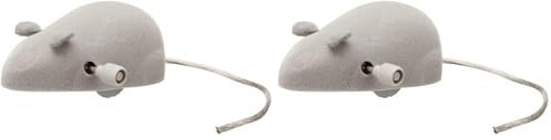 TRIXIE 4092 Aufzieh-Maus, 7 cm (Packung mit 2)