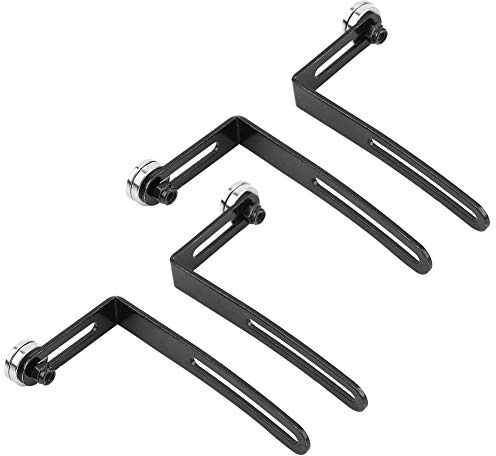 Naroote Langlebige L-Halterung aus Metall mit Magnet für Axial SCX10 RC Crawler Im Maßstab 1:10, Schwarz, 4 Stück, Einfache Installation und Entfernung, Geeignet für RC-Enthusiasten