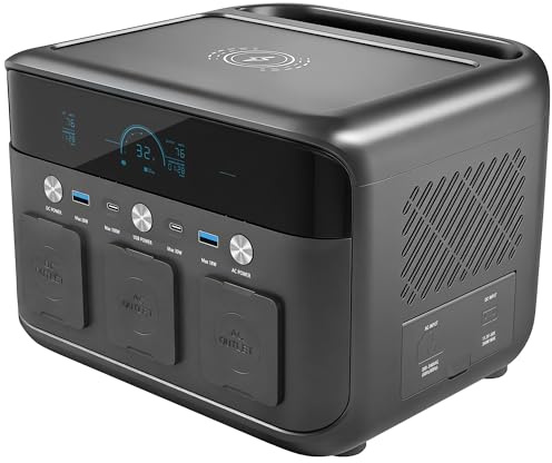 HOMCOM Portable Power Station 481.6Wh LiFePO4 Battery 1.5H Fast Charge