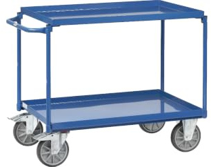 Fetra Transportgeräte mtphd822 Wagen Tablett seitlicher Tragegriff, 2 mit Wulst, 1000 mm x 700 mm Plattform