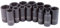 SUNEX Tools 3328 SUNEX Tools 3328 3/8-Inch Drive Metric Mid-Depth Impact Socket Set, 14-Piece