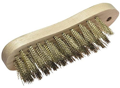 wolfcraft 2721000 brosse violon 5 rangs fil acier laiton