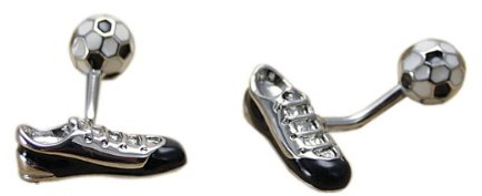 Fußball Manschettenknöpfe Schuhe