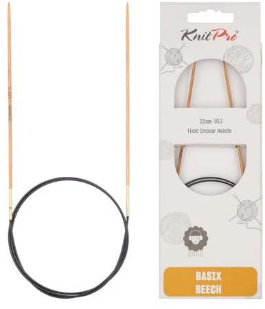 KnitPro Basix Beech Fixed Circular Needles 47 (120cm) | 2.00mm