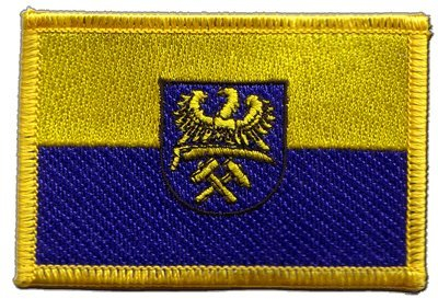 Flaggenfritze Flaggen Aufnäher Oberschlesien Fahne Patch + gratis Aufkleber